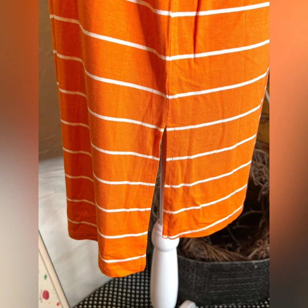 Gameday Caroline Clemson Tigers Orange Striped T-Shirt Size Medium - Picture 7 of 9